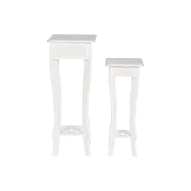 Juego de 2 mesas Home ESPRIT Blanco Madera MDF 30 x 30 x 76,5 cm de Home ESPRIT, Mesas - Ref: S3056046, Precio: 70,23 €, Desc...