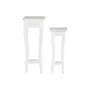 Juego de 2 mesas Home ESPRIT Blanco Madera MDF 30 x 30 x 76,5 cm de Home ESPRIT, Mesas - Ref: S3056046, Precio: 79,09 €, Desc...