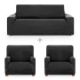 Sofabezug-Set Eysa ULISES Dunkelgrau 3 Stücke von Eysa, Zubehör für Stühle und Sofas - Ref: D1606849, Preis: 72,59 €, Rabatt: %