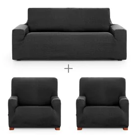 Sofa cover set Eysa ULISES Dark grey 3 Pieces by Eysa, Chair and sofa accessories - Ref: D1606849, Price: 70,10 €, Discount: %