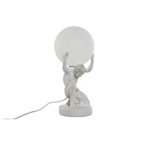 Tischlampe Home ESPRIT Weiß Gold Harz Kunststoff 220 V 14 x 14 x 32 cm von Home ESPRIT, Tisch- & Nachttischlampen - Ref: S305...