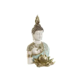 Figurine Décorative Home ESPRIT Turquoise Doré Buda Oriental 12 x 12 x 22 cm de Home ESPRIT, Objets de décoration - Réf : S30...