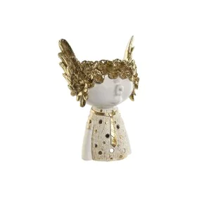 Figura Decorativa Home ESPRIT Branco Dourado 18 x 14 x 25 cm de Home ESPRIT, Adornos - Ref: S3056075, Preço: 19,01 €, Descont...