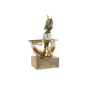 Figura Decorativa Home ESPRIT Branco Dourado 23 x 13 x 33 cm de Home ESPRIT, Adornos - Ref: S3056076, Preço: 24,71 €, Descont...