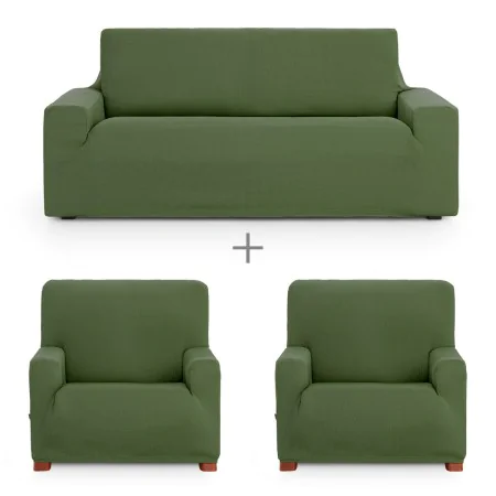 Sofa cover set Eysa ULISES Green 3 Pieces by Eysa, Chair and sofa accessories - Ref: D1606851, Price: 66,59 €, Discount: %