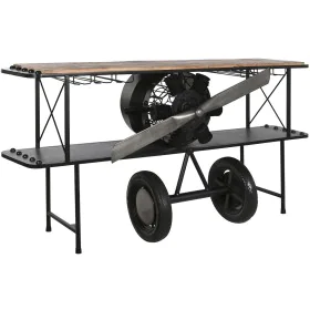 Consola Home ESPRIT Castanho Preto Madeira Metal 191 x 58 x 96 cm de Home ESPRIT, Jogos de móveis - Ref: S3056095, Preço: 675...