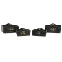 Set of trays Home ESPRIT Black Fir wood 35 x 22 x 18 cm by Home ESPRIT, Plates and dishes - Ref: S3056126, Price: 41,14 €, Di...