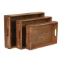 Jeux de plateaux Home ESPRIT Naturel Bois d'épicéa 56 x 38 x 10 cm (3 Pièces) de Home ESPRIT, Plats et plateaux - Réf : S3056...