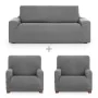 Sofa cover set Eysa ULISES Grey 3 Pieces by Eysa, Chair and sofa accessories - Ref: D1606853, Price: 72,59 €, Discount: %