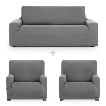 Sofa cover set Eysa ULISES Grey 3 Pieces by Eysa, Chair and sofa accessories - Ref: D1606853, Price: 72,59 €, Discount: %