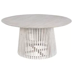 Mesa de Comedor Home ESPRIT Blanco madera de mindi 150 x 150 x 75 cm de Home ESPRIT, Mesas - Ref: S3056151, Precio: 563,67 €,...