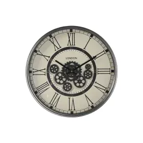 Orologio da Parete Home ESPRIT Bianco Nero Grigio scuro Ferro Legno MDF 54 x 8 x 55 cm di Home ESPRIT, Orologi da parete - Ri...