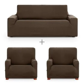 Sofabezug-Set Eysa ULISES Braun 3 Stücke von Eysa, Zubehör für Stühle und Sofas - Ref: D1606854, Preis: 70,10 €, Rabatt: %