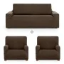 Sofa cover set Eysa ULISES Brown 3 Pieces by Eysa, Chair and sofa accessories - Ref: D1606854, Price: 66,59 €, Discount: %