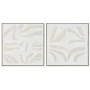 Painting Home ESPRIT White Beige Abstract Scandinavian 83 x 4,5 x 83 cm (2 Units) by Home ESPRIT, Prints on Canvas - Ref: S30...