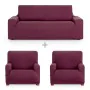 Sofa cover set Eysa ULISES Burgundy 3 Pieces by Eysa, Chair and sofa accessories - Ref: D1606855, Price: 72,59 €, Discount: %