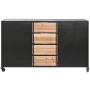 Cassettiera Home ESPRIT Marrone Nero Metallo Abete Loft 122,5 x 32,5 x 74 cm di Home ESPRIT, Comò e cassettiere - Rif: S30562...