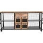 Cómoda Home ESPRIT Metal Abeto Loft 122 x 37 x 58,5 cm de Home ESPRIT, Cómodas e camiseiros - Ref: S3056214, Preço: 307,39 €,...