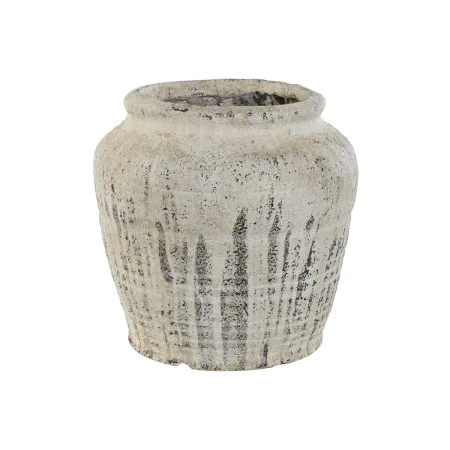 Vaso Home ESPRIT Branco Magnésio 28 x 28 x 27,5 cm de Home ESPRIT, Jarrões - Ref: S3056223, Preço: 34,00 €, Desconto: %