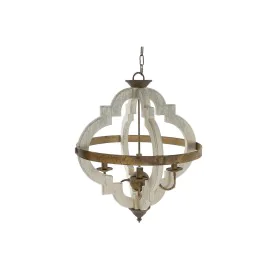 Lampadario Home ESPRIT Bianco Bronce Ferro Abete 40 W 63 x 63 x 74 cm di Home ESPRIT, Plafoniere - Rif: S3056227, Prezzo: 244...