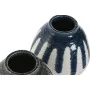 Vase Home ESPRIT Bleu Blanc Vert Gris Céramique méditerranéen 18 x 18 x 18 cm (2 Unités) de Home ESPRIT, Vases - Réf : S30562...