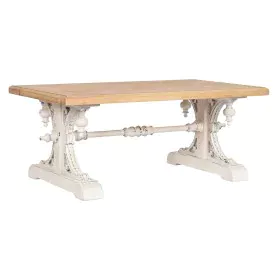 Mesa de Centro Home ESPRIT Branco Natural Madeira de abeto Madeira MDF 110 x 65 x 46 cm de Home ESPRIT, Jogos de móveis - Ref...