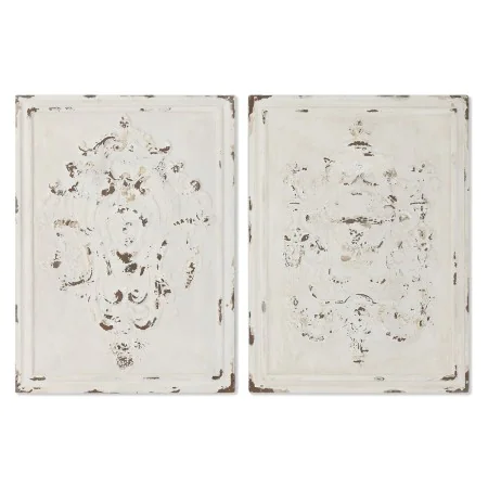 Decoración de Pared Home ESPRIT Blanco Neoclásico Decapé 58 x 4,5 x 78 cm (2 Unidades) de Home ESPRIT, Adornos - Ref: S305625...