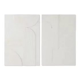 Décoration murale Home ESPRIT Blanc Moderne 80 x 5 x 120 cm (2 Unités) de Home ESPRIT, Objets de décoration - Réf : S3056263,...