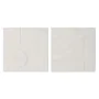 Decoração de Parede Home ESPRIT Branco Moderno Decapé 80 x 6 x 80 cm (2 Unidades) de Home ESPRIT, Adornos - Ref: S3056264, Pr...