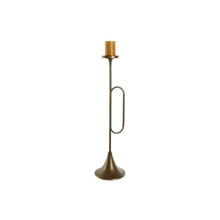 Portavelas Home ESPRIT Dorado Metal 21 x 21 x 78 cm de Home ESPRIT, Candelabros y portavelas - Ref: S3056277, Precio: 48,23 €...