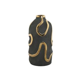 Vase Home ESPRIT Grey Golden Stoneware Abstract Modern 17 x 17 x 35 cm by Home ESPRIT, Vases - Ref: S3056323, Price: 22,66 €,...