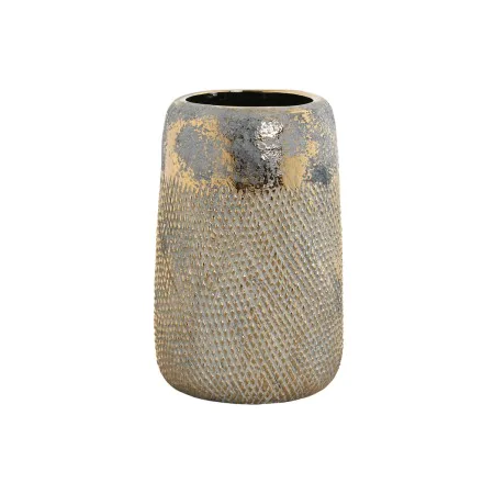 Vaso Home ESPRIT Dorato Bicolore Gres Moderno Finitura invecchiata 17 x 17 x 26 cm di Home ESPRIT, Vasi - Rif: S3056325, Prez...