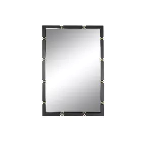 Wall mirror Home ESPRIT Black Golden Crystal Iron 64,5 x 5 x 96,5 cm by Home ESPRIT, Wall-Mounted Mirrors - Ref: S3056337, Pr...