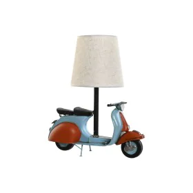 Lampe de bureau Home ESPRIT Bleu Orange Lin Métal 31 x 15 x 34 cm de Home ESPRIT, Lampes de chevet - Réf : S3056365, Prix : 3...