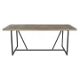 Mesa de Comedor Home ESPRIT Negro Natural Metal Abeto 195 x 90 x 76 cm de Home ESPRIT, Mesas - Ref: S3056381, Precio: 413,00 ...