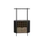 Suporte para garrafas Home ESPRIT Preto Natural Metal Abeto 90 x 36 x 150 cm de Home ESPRIT, Prateleiras e estantes - Ref: S3...