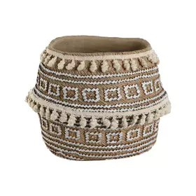 Vaso Home ESPRIT Marrone Beige Cemento Tropicale 34 x 34 x 26 cm di Home ESPRIT, Cachepot - Rif: S3056417, Prezzo: 35,02 €, S...