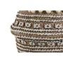 Blumentopf Home ESPRIT Weiß Braun Beige Hellbraun Zement Tropical 25 x 25 x 18 cm von Home ESPRIT, Übertöpfe - Ref: S3056418,...