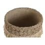 Set de pots de fleurs Home ESPRIT Marron Raphia Ciment Tropical 23 x 22 x 25 cm de Home ESPRIT, Cache-pots - Réf : S3056420, ...