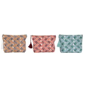 Neceser de Viaje Home ESPRIT Marrón Turquesa Coral 25 x 5 x 20 cm (3 Unidades) de Home ESPRIT, Neceseres de viaje - Ref: S305...