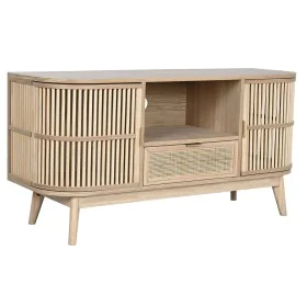 TV-Möbel Home ESPRIT Gold natürlich Rattan Tanne 120 x 40 x 60 cm von Home ESPRIT, TV-Ständer und -Tische - Ref: S3056447, Pr...