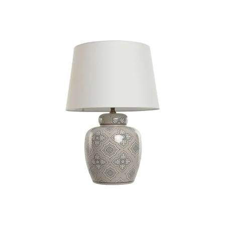 Lampada da tavolo Home ESPRIT Bianco Beige Ceramica 50 W 220 V 43,5 x 43,5 x 61 cm di Home ESPRIT, Lampade da tavolo e abat-j...