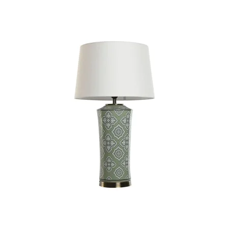 Lampada da tavolo Home ESPRIT Bianco Verde Dorato Ceramica 50 W 220 V 40 x 40 x 69 cm di Home ESPRIT, Lampade da tavolo e aba...