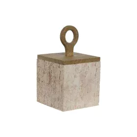 Box-Schmuckkästchen Home ESPRIT Beige Harz 12 x 12 x 21 cm von Home ESPRIT, Schmuckaufbewahrung für den Kleiderschrank - Ref:...