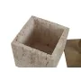 Box-Schmuckkästchen Home ESPRIT Beige Harz 12 x 12 x 21 cm von Home ESPRIT, Schmuckaufbewahrung für den Kleiderschrank - Ref:...