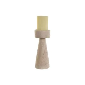 Kerzenleuchter Home ESPRIT Beige Harz Marmor 10 x 10 x 25 cm von Home ESPRIT, Kerzenständer und Kerzenhalter - Ref: S3056567,...