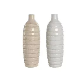 Vase Home ESPRIT Beige aus Keramik 19 x 19 x 55 cm (2 Stück) von Home ESPRIT, Vasen - Ref: S3056569, Preis: 56,65 €, Rabatt: %