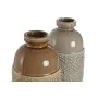 Jarrón Home ESPRIT Marrón Gris Cerámica Oriental Rombos 17 x 17 x 44 cm (2 Unidades) de Home ESPRIT, Jarrones - Ref: S3056570...