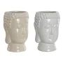 Cache-pot Home ESPRIT Blanc Beige Céramique 15 x 15 x 25 cm (2 Unités) de Home ESPRIT, Cache-pots - Réf : S3056575, Prix : 24...