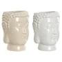 Cache-pot Home ESPRIT Blanc Beige Céramique 14 x 14 x 20 cm (2 Unités) de Home ESPRIT, Cache-pots - Réf : S3056576, Prix : 16...